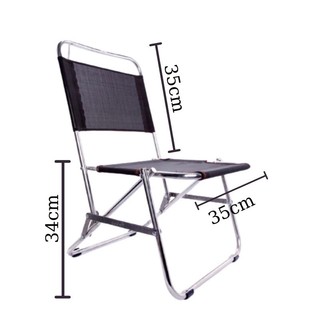 Ghế xếp inox vải dù cho quán trà chanh, cafe, vỉa hè, câu cá tiện dụng