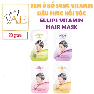 Kem ủ tóc Ellips - Bổ sung Vitamin và tinh dầu, phục hồi tóc chuyên sâu, cho mái tóc óng mượt, chắc khỏe từ bên trong 20