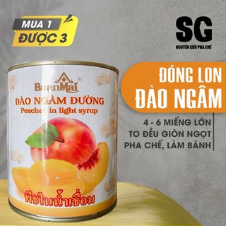 Đào Ngâm Baanmai SG Nguyên Liệu Pha Chế Hộp 820g