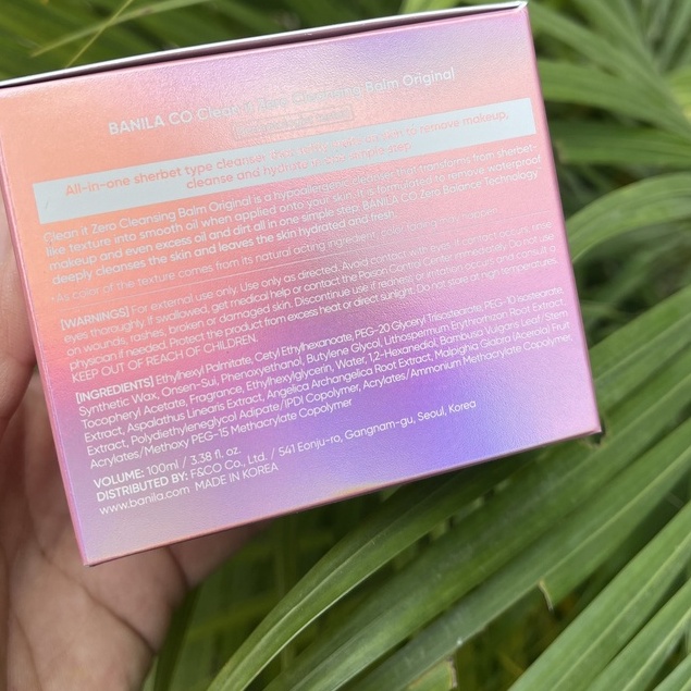 Sáp tẩy trang zero Clean It Zero Cleansing Balm Original