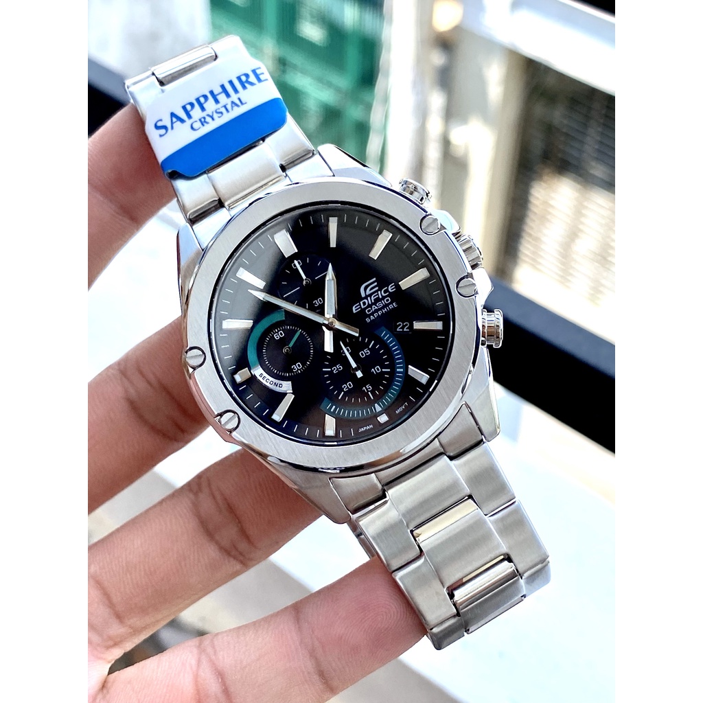 đồng hồ nam edifice efr-s567d-1 chính hãng,kính saphire,size 45mm,chống nước 100m,newfullbox bảo hành 3 năm