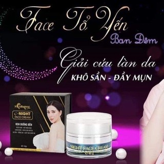 Kem Face Tổ Yến Đêm N'COLAGEN - Làm trắng sáng da, phục hồi da hư tổn, se khít lỗ chân lông, giữ ẩm cho làn da tươi trẻ