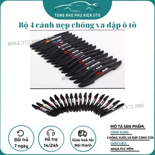 BỘ 4 Cánh Nẹp Chống Va Đập Cửa Xe Ô Tô chữ Sport