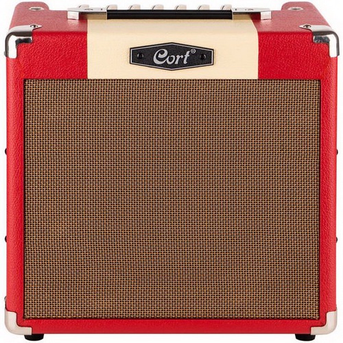 Cort CM15R 15W Electric Guitar Amplifier Red - Âm li dành cho đàn guitar điện