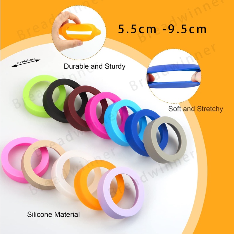 8.5cm Vỏ Bọc Bình Nước Bằng Silicon  Chống Trượt Tiện Dụng