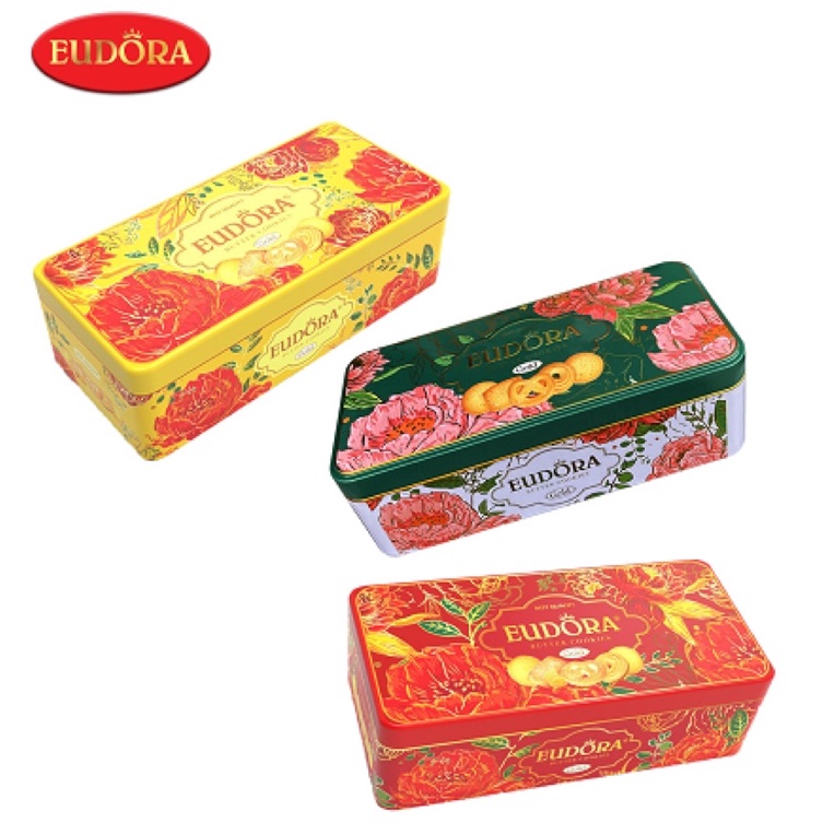 BÁNH QUY BƠ EUDORA HỘP THIẾC 140G