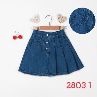 Nexxi Chân váy jean xếp ly bé gái 12-42kg