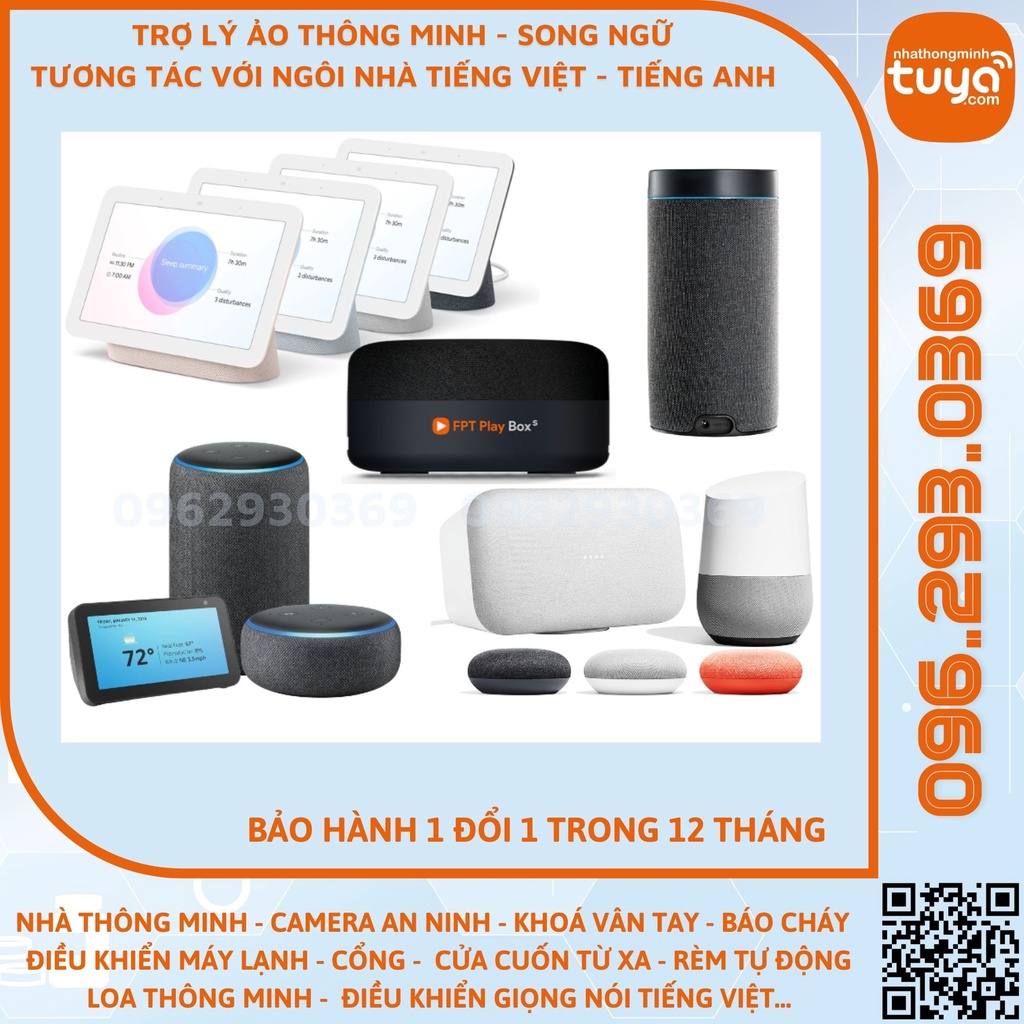 Bộ Loa Thông Minh Tiếng Việt, Tiếng Anh - Trợ Lý Ảo điều khiển Nhà thông Minh Tuya Smart Life