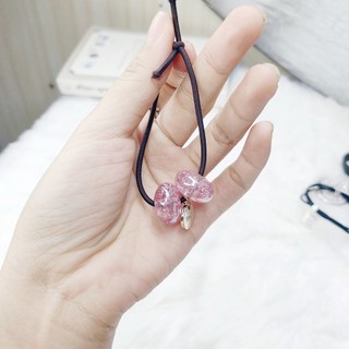 Dây cột tóc đinh charm phong cách Hàn Quốc
