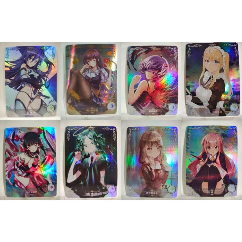 Thẻ Waifu Các Nhân Vật Cấp SR và SSR trong anime/game ngẫu nhiên kèm sleeve