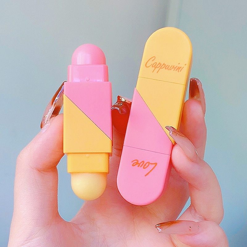 Son Môi Cappuvini Thiết Kế Hai Đầu Dưỡng Ẩm Làm Sáng Màu Môi