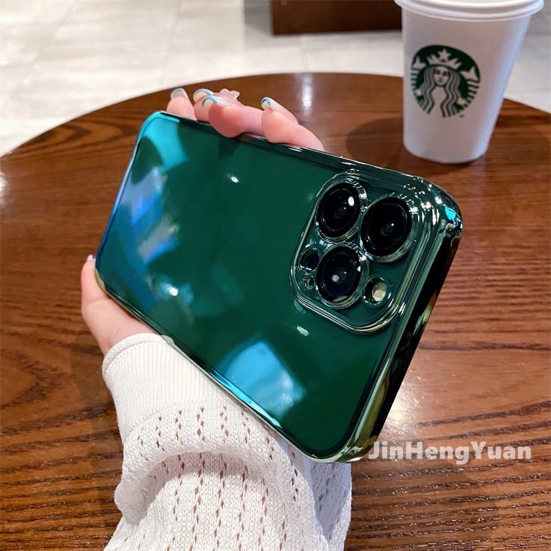 Ốp Điện Thoại Silicon Khung Vuông Mạ Màu Sang Trọng Cho IPhone 14 13 12 11 Pro Max Mini 14plus X XS Xsmax XR 7 8 Plus