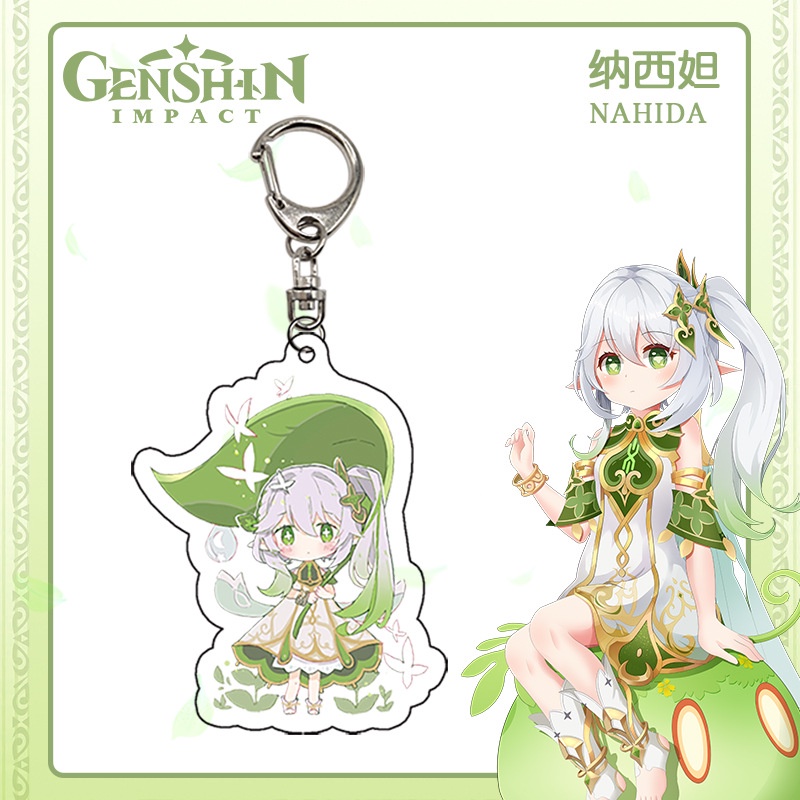 Móc Khóa Nhựa Acrylic Hình Genshin Impreza Dễ Thương