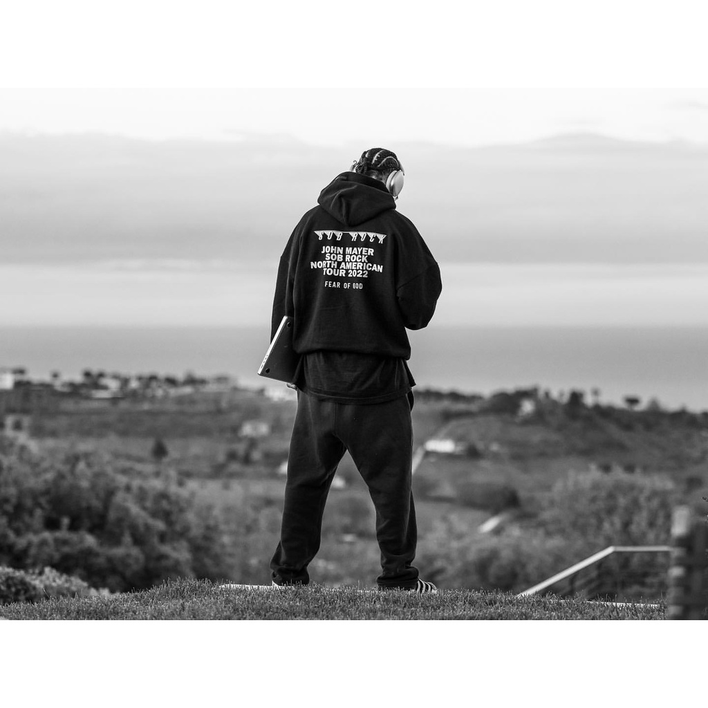 FEAR OF GOD Sob Rock Hoodie Singers Co branded Limited Print Hooded Fleece Sweater