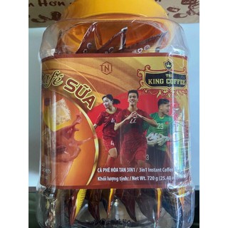 Cà phê sữa hòa tan 3 in 1 king coffee - hủ 720g