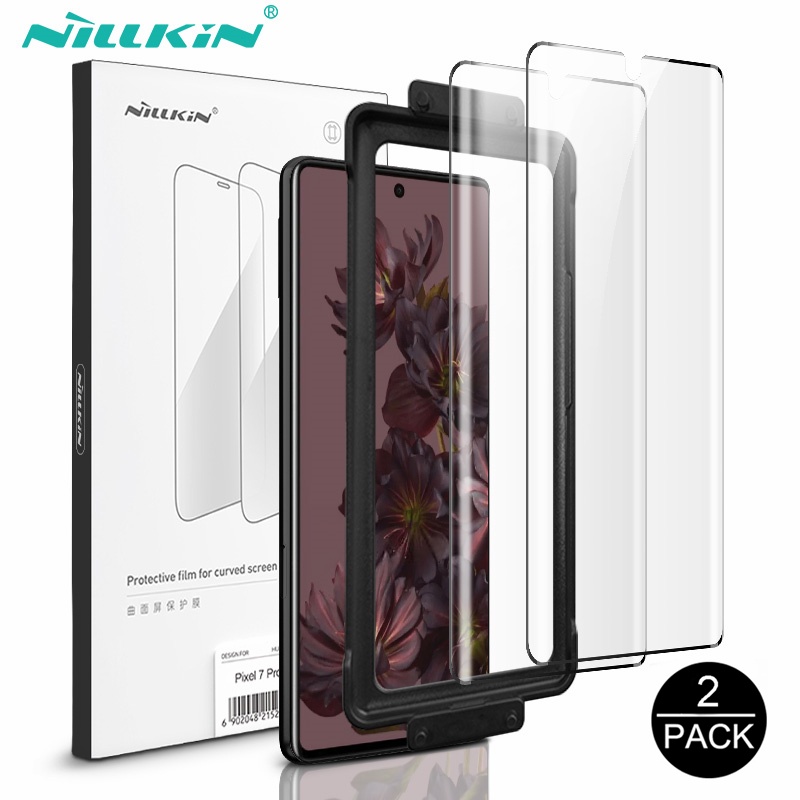 Set 2 Miếng Dán Bảo Vệ Màn Hình Cong Chống Va Đập Kèm Dụng Cụ Cho Google Pixel 7 Pro