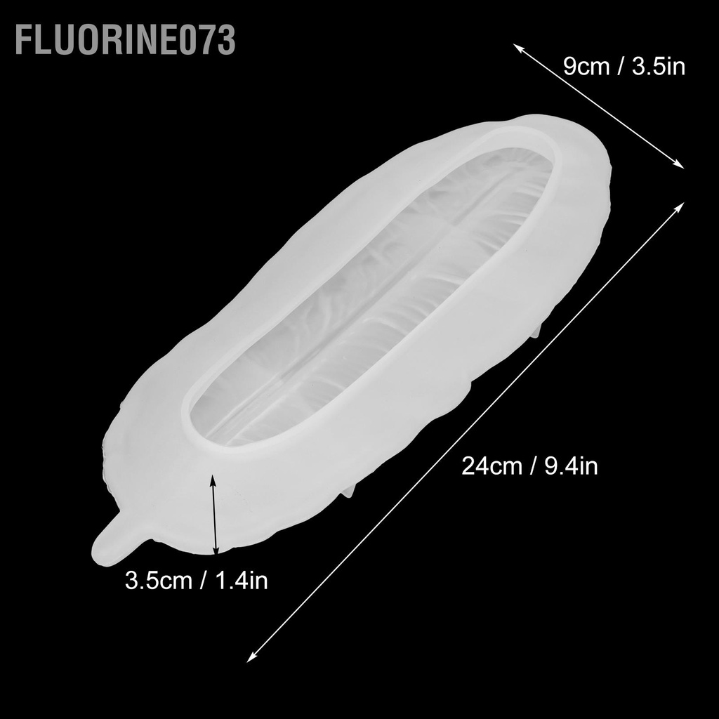 Fluorine073 Khuôn nhựa silicon lông vũ silicone hình khay cho hộp đựng đồ trang sức Quà tặng tự làm #6