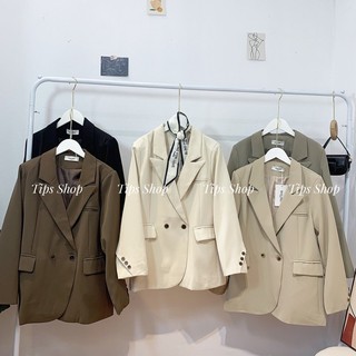 [ Ảnh shop chụp ]Áo blazer vạt xéo có túi B266