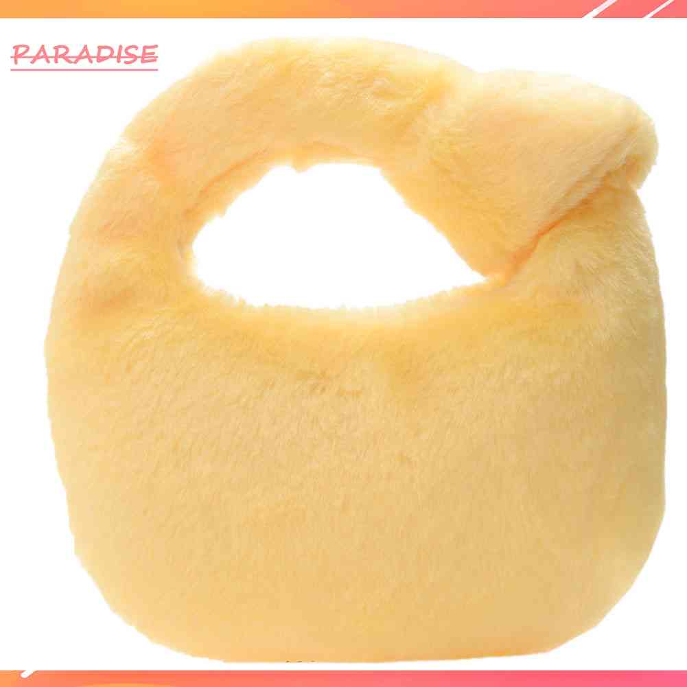 Túi Xách Lông Nhung Màu Trơn Thời Trang Thu Đông Dành Cho Nữ