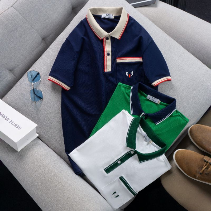 Polo marc túi nam cổ bẻ mới