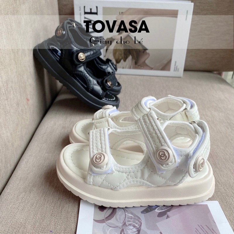 Sandal bé gái Quảng Châu có hộp cao cấp cho bé kiểu dáng công chúa mã SD622