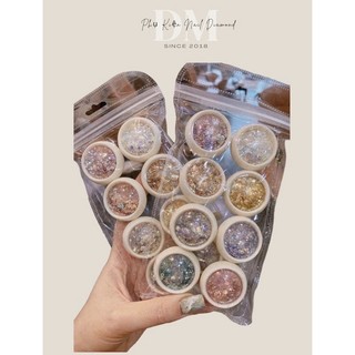 Set nhũ vảy cá 8 -12 màu ẩn gel bột siêu đẹp