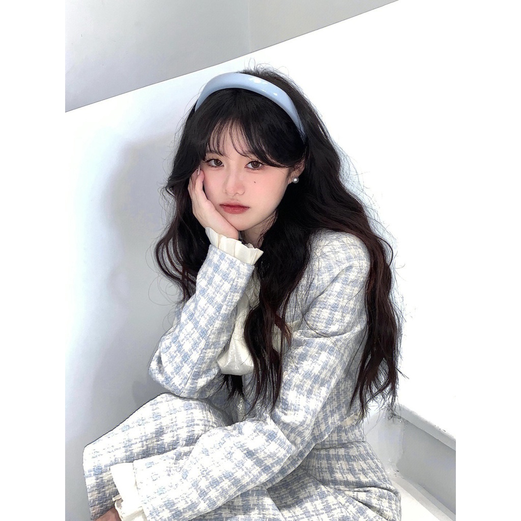 Bộ Áo Khoác + Chân Váy Lửng Thời Trang Mùa Đông Hàn Quốc 2022