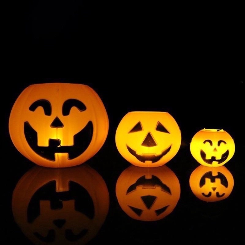 Đèn lồng Bí Ngô Halloween Có Đèn