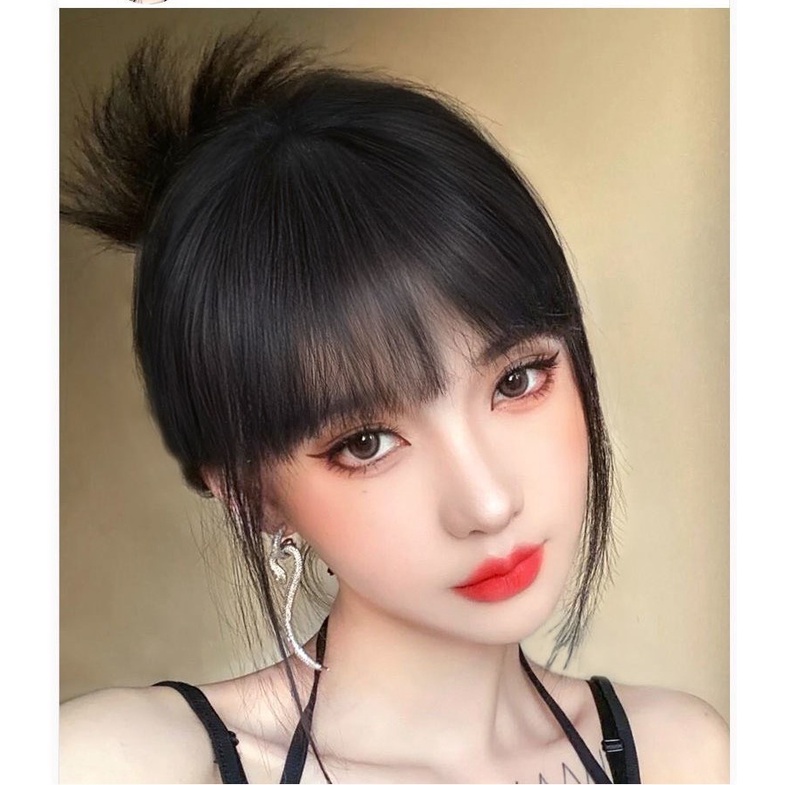 Tóc giả mái ngố kute như tóc thật