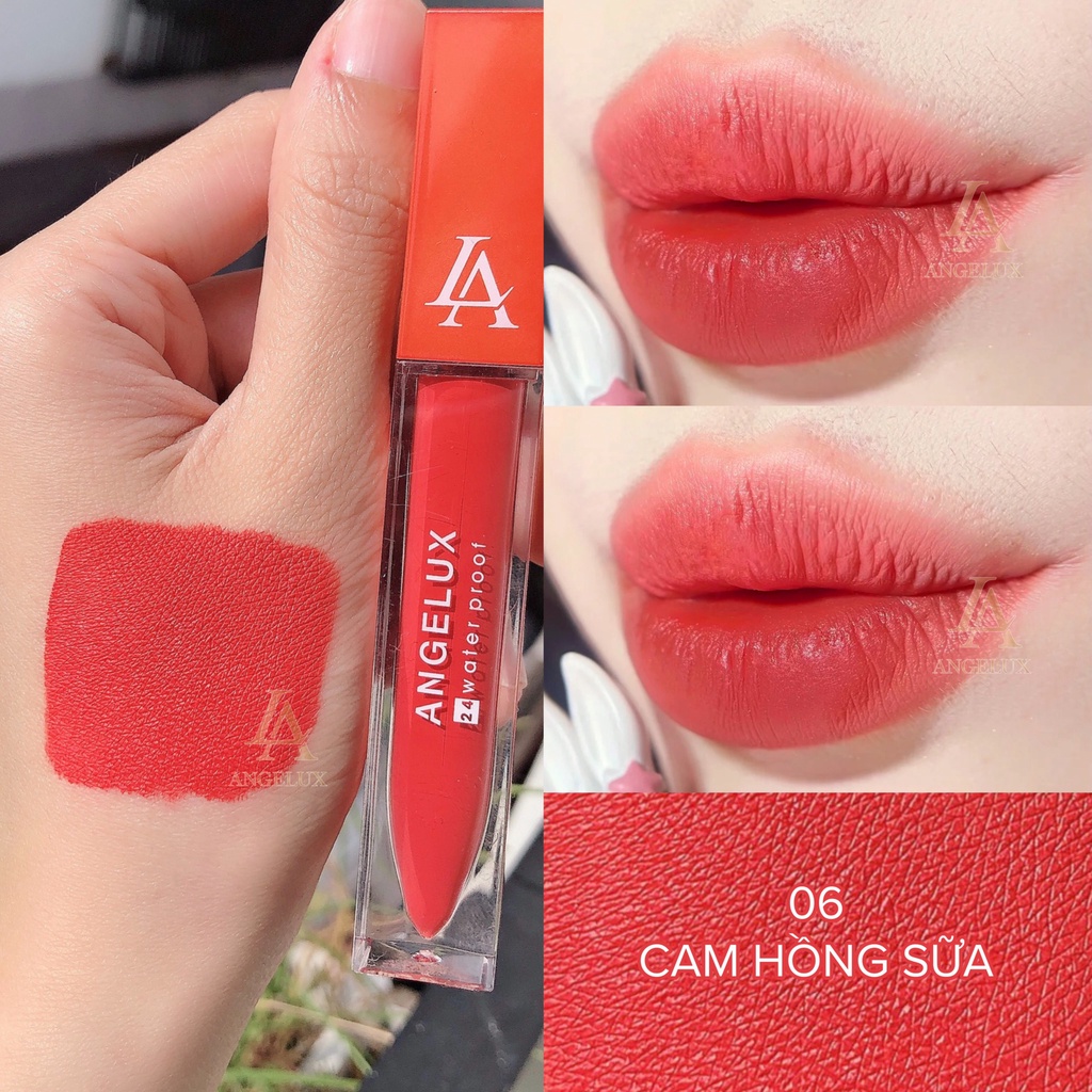Son Angelux Cao Cấp Full Màu - Son Kem Lì Siêu Lì Không Chì Mềm Môi Công Nghệ Mới Nhất