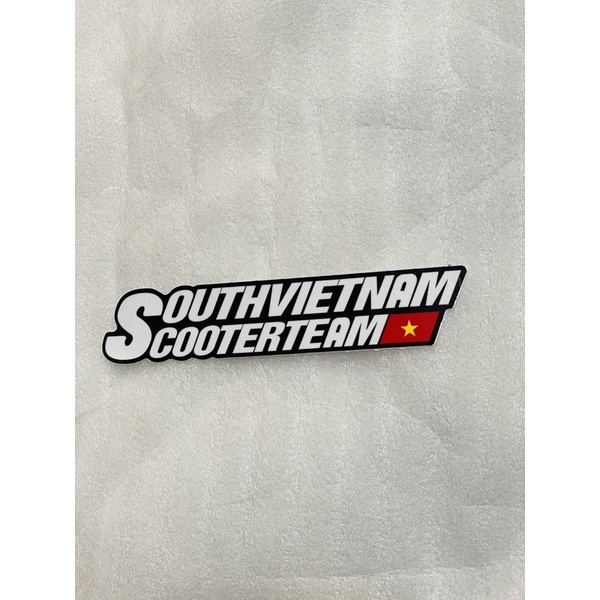 Tem dán Logo Scooter Việt Nam In UV phản quan