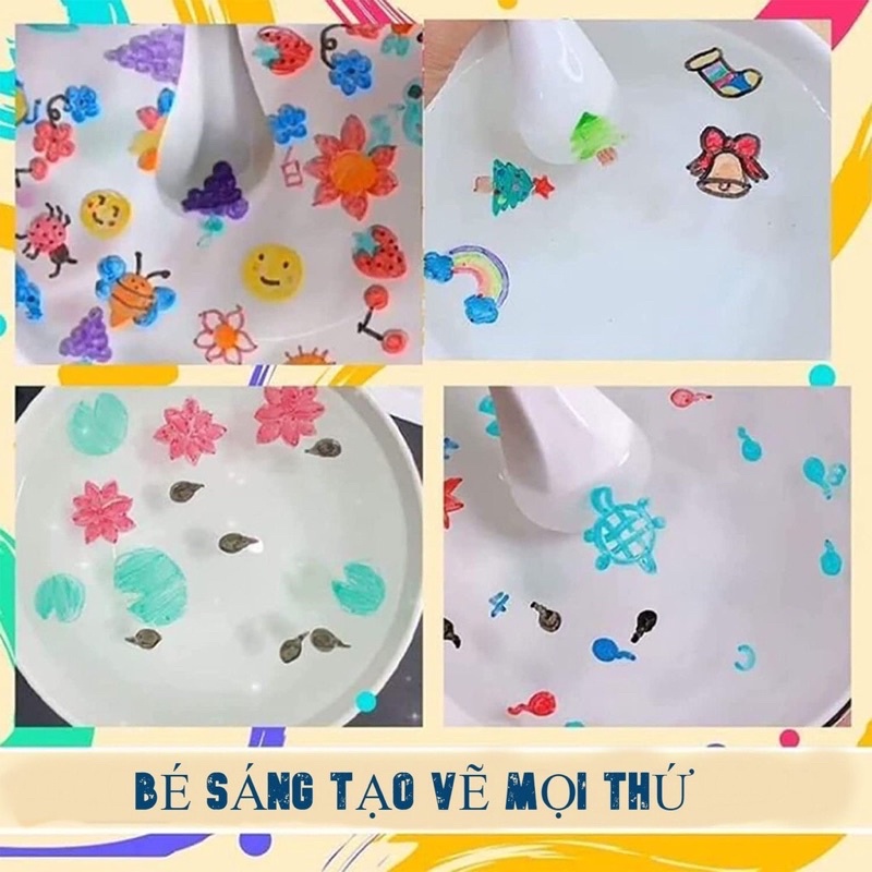 sỉ hộp 24 chiếc chút ma thuật, màu nổi trên mặt nước sáng tạo