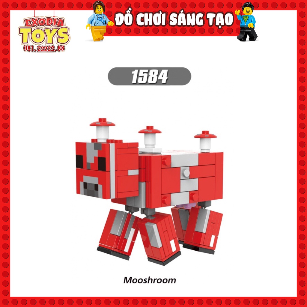 Xếp hình Minifigure nhân vật trò chơi My World Minecraft - Đồ Chơi Lắp Ghép Sáng Tạo - XINH X0298