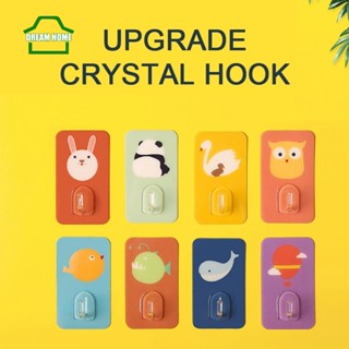 Set 10 Móc Dán Tường Không Cần Khoan Hình Hoạt Hình Dễ Thương Sáng Tạo Cho Nhà Bếp/Phòng Tắm