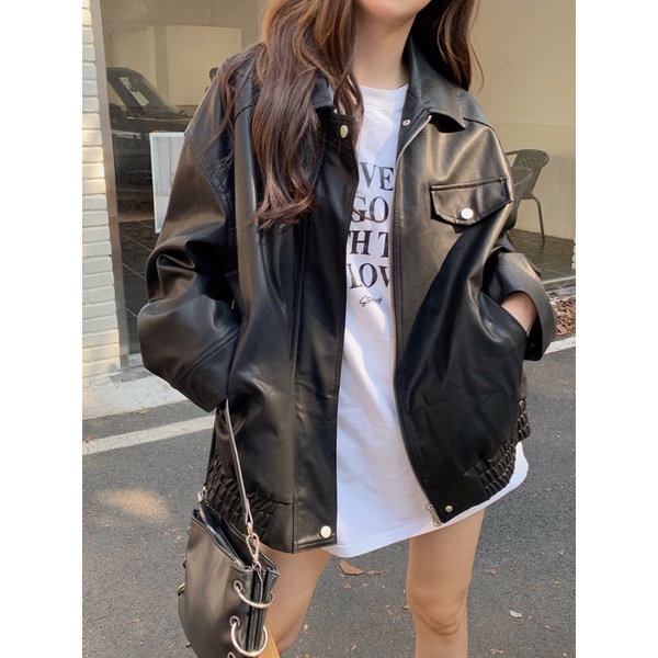 Áo khoác da hàng QCCC