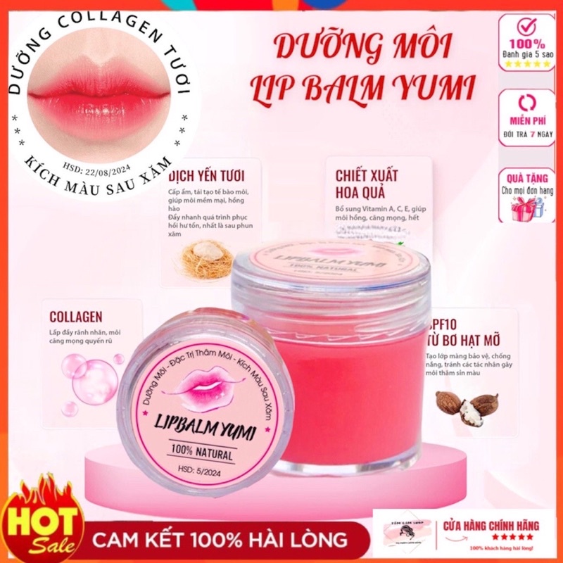 Kem Dưỡng Môi,Nứt Nẻ Khô Bong chóc, Giúp Môi Hồng Mọng,Giữ Ẩm , Căng Bóng Mềm Môi Sale giá rẻ