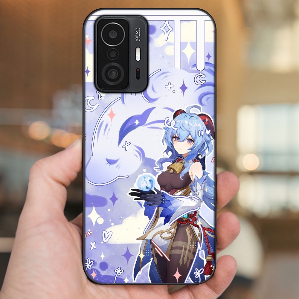 Ốp lưng Xiaomi 11T Pro 5G viền đen in hình Ganyu Genshin Impact