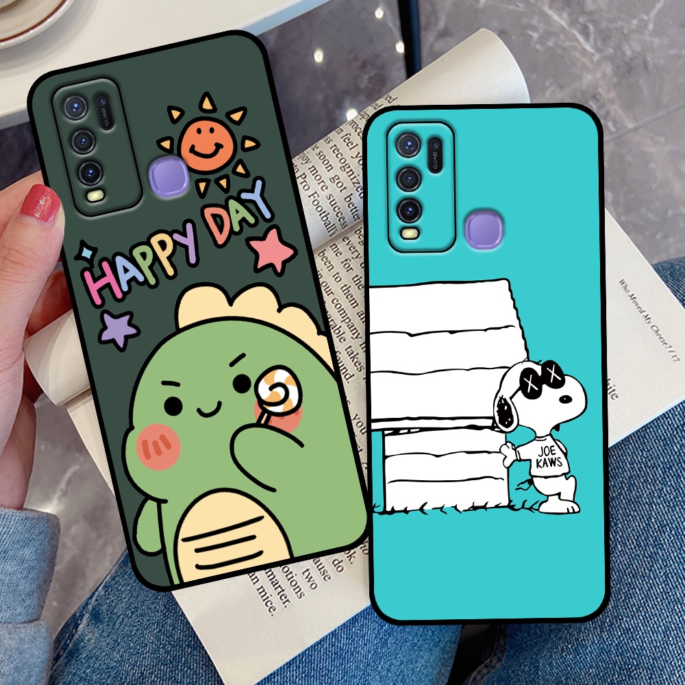 Ốp Vivo Y30 / Y50 in hình quả bơ, hươu, khủng long siêu dễ thương