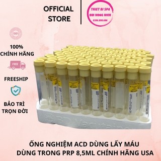 [Vỉ 100 ống] Ống nghiệm ACD dùng lấy máu chân không sẵn chất chống đông dùng trong PRP 8,5ml chính hãng USA