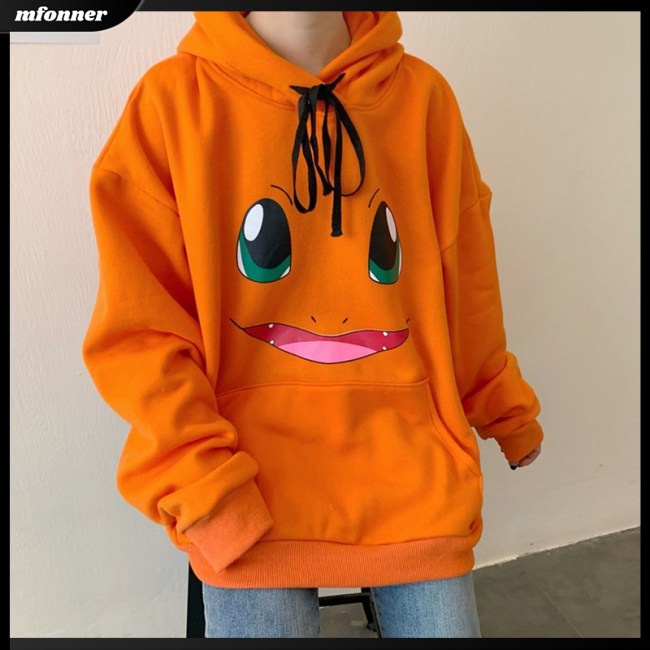 Áo Hoodie Dài Tay Dày Dặn In Họa Tiết Hoạt Hình Dễ Thương Cho Nữ