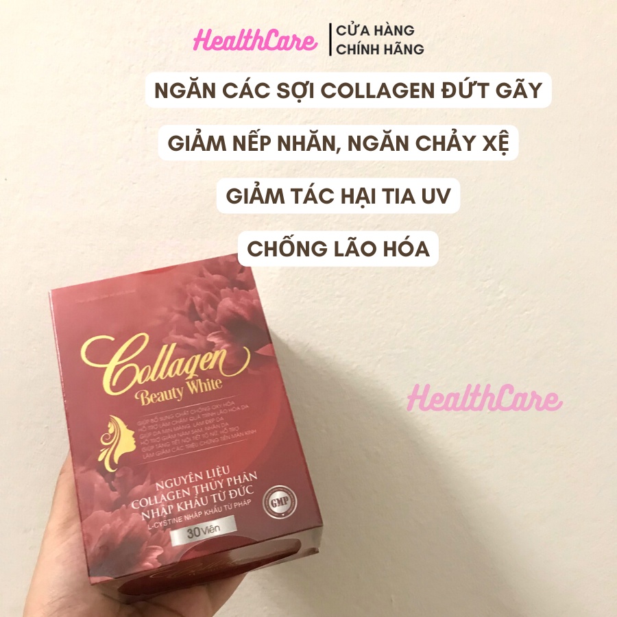 Collagen Đức Làm Trắng Da - Collagen Beauty White Giúp Chống Lão Hóa, Giảm Sạm Da
