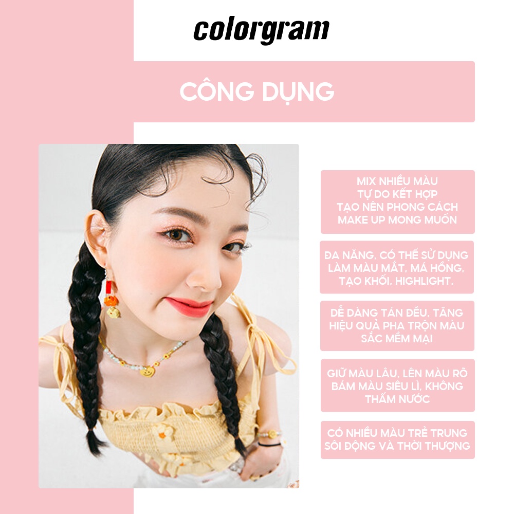 Bảng Phấn Trang Điểm Đa Năng COLORGRAM Multi Cube Palette 8g