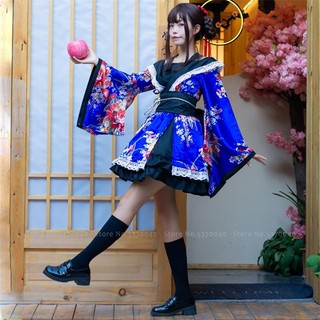 Đầm Kimono Hóa Trang Sakura Yukata Tutu Phong Cách Truyền Thống Nhật Bản