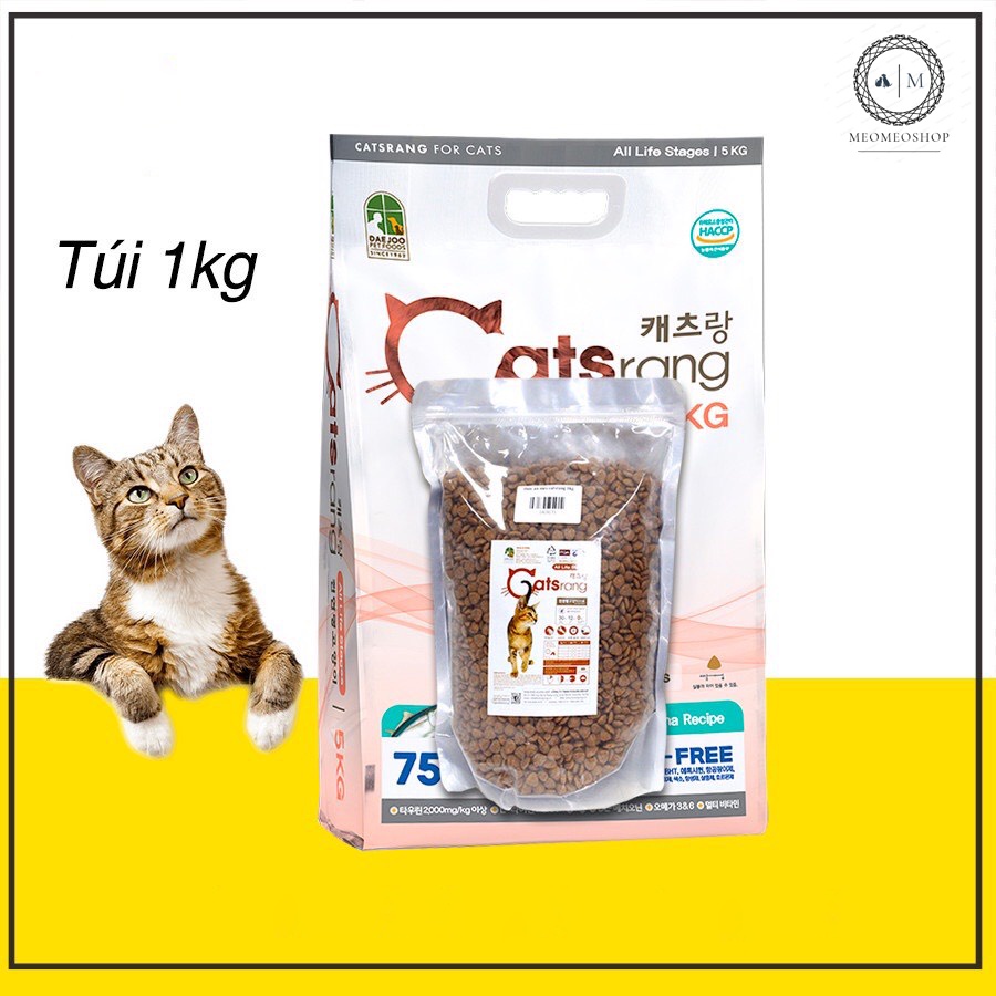 Thức ăn cho mèo hạt khô CATSRANG Hàn Quốc thơm ngon dành cho nhiều lứa tuổi 1kg - MeoMeoShop