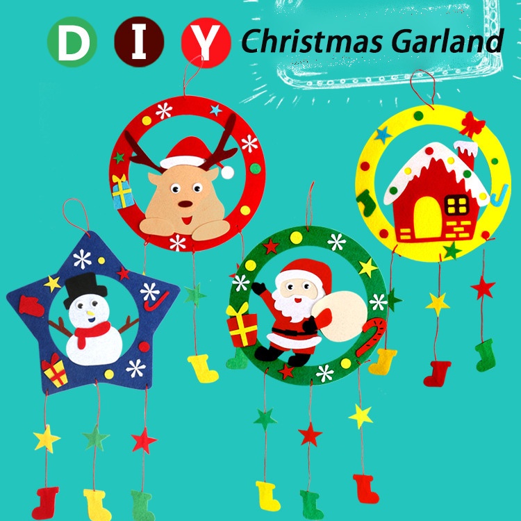 Phụ Kiện Trang Trí Giáng Sinh Hình Vòng Nguyệt Quế