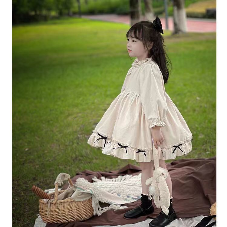 Bộ Đầm Hai Món Phong Cách Công Chúa Châu Âu Cổ Điển Mẫu Mới 2022 Dành Cho Bé Gái