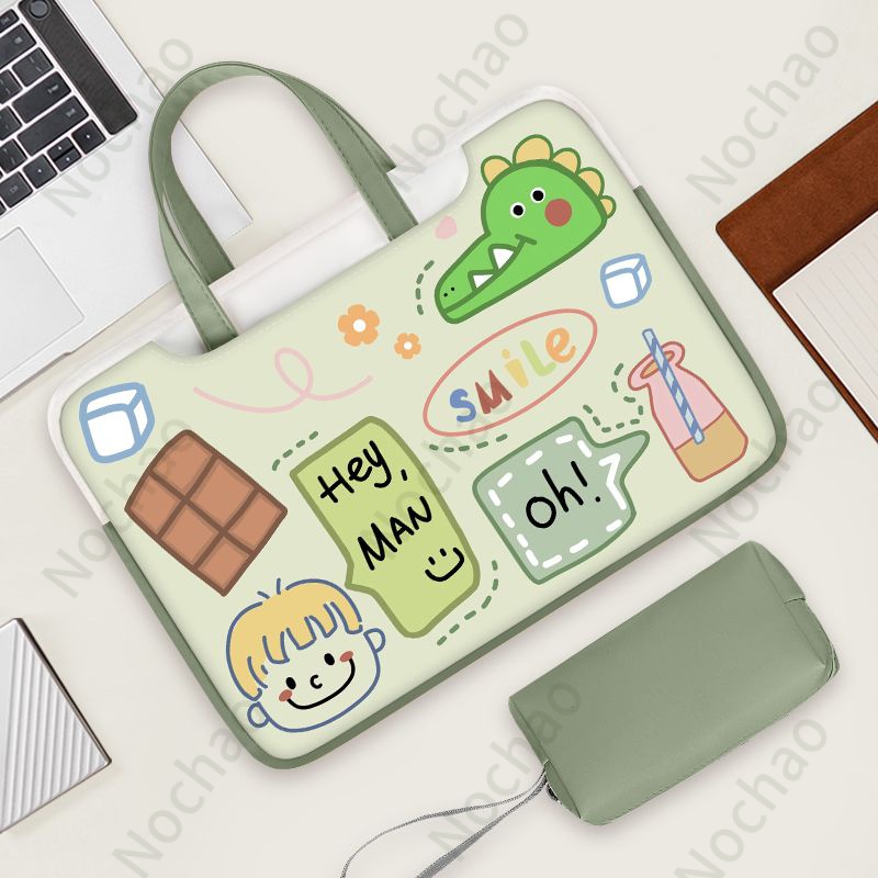 Túi Đựng Laptop Lenovo 14 Apple air 44.3cm Huawei 16 Xiaomi 15.6 In Họa Tiết Graffiti Xinh Xắn