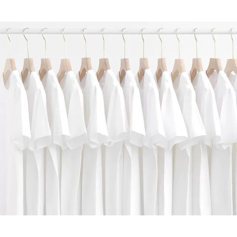 Áo thun trơn cotton trắng, Áo phong unisex, Áo thun nam nữ