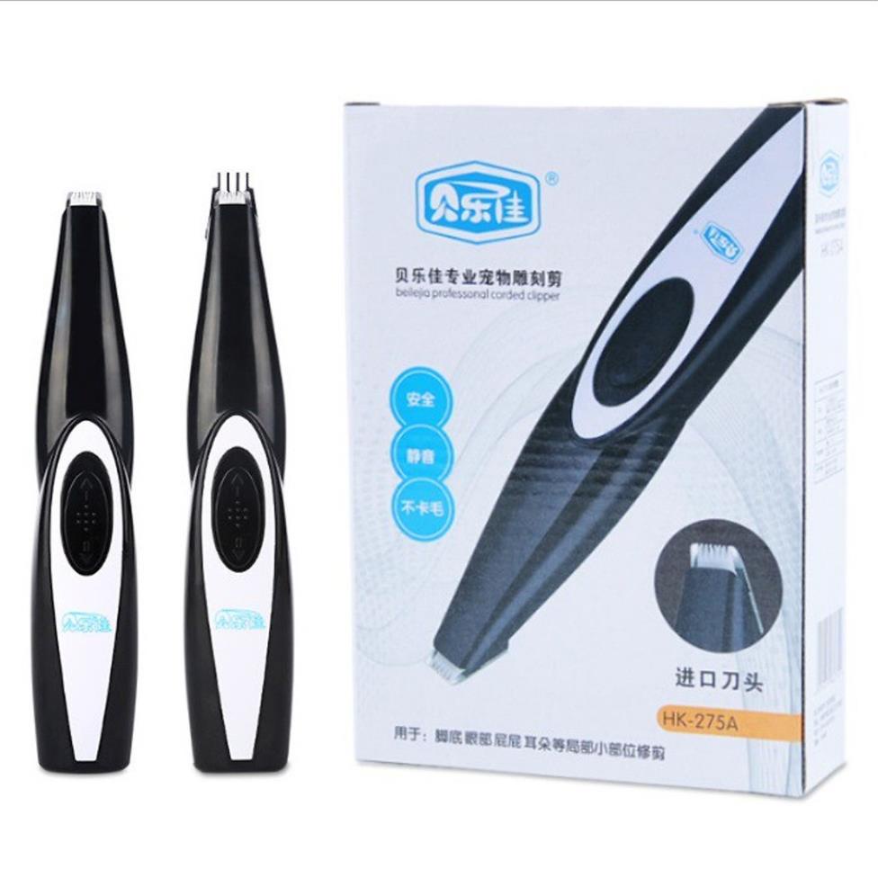 Tông đơ cắt tỉa lông bàn chân cho chó mèo ORGO có cổng sạc USB màu đen