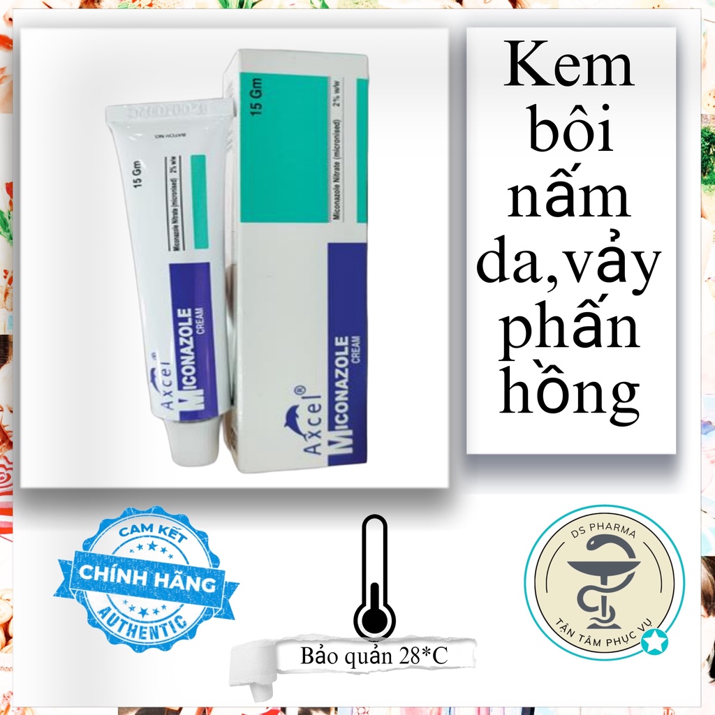 Kem bôi ngoài da Axcel,Bôi ngoài da AXCEL MICONAZOLE (15g) xuất xứ Malaysia